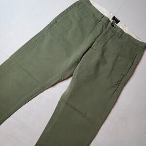 Todd Snyder Mens Size 34x32 Japanese Selvedge Chino Pant Straight Leg Green
